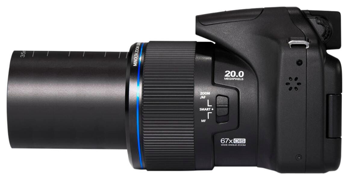 Minolta MN67Z FHD Bridge Camera, 20 MP, 67x Optical Zoom, Wi-Fi